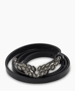 Zadig & Voltaire Riem Rock Glossy Wild + Strass Zwart^Zadig & Voltaire New