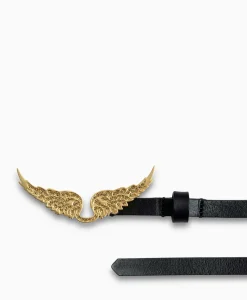 Zadig & Voltaire Riem Rock Natural Leather Zwart^Zadig & Voltaire Online