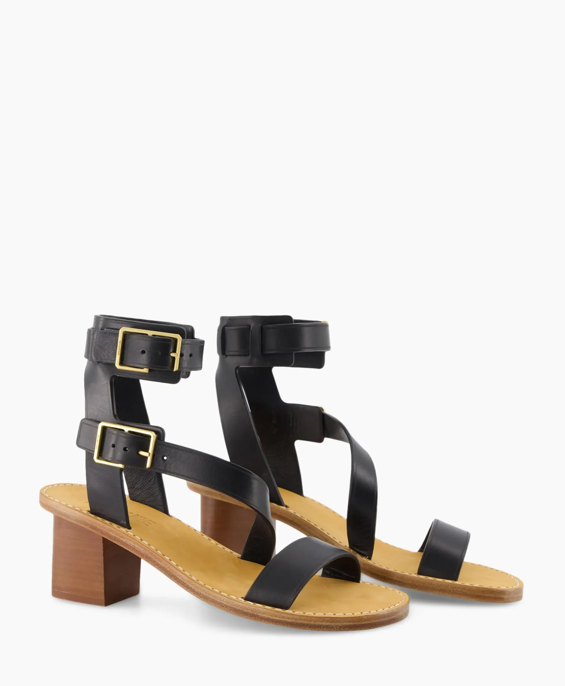 Zadig & Voltaire Sandaal Met Hak Cecilia Caprese Sandal Leather Zwart^Zadig & Voltaire Discount