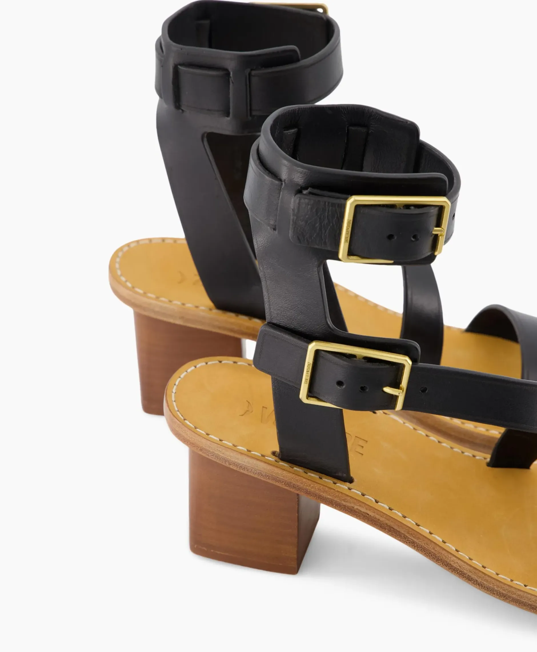 Zadig & Voltaire Sandaal Met Hak Cecilia Caprese Sandal Leather Zwart^Zadig & Voltaire Discount