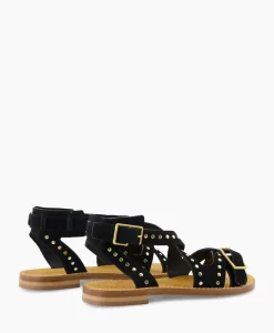 Zadig & Voltaire Sandaal Zonder Hak Cecilia Caprese Suede + Studs Zwart^Zadig & Voltaire Hot