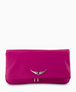 Zadig & Voltaire Schouder / Hand Tas Rock Eternal Smooth Calfskin Paars^Zadig & Voltaire Hot