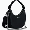 Zadig & Voltaire Schouder / Hand Tas Moonrock Grained Leather Zwart^Zadig & Voltaire Online