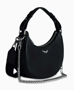 Zadig & Voltaire Schouder / Hand Tas Moonrock Grained Leather Zwart^Zadig & Voltaire Online