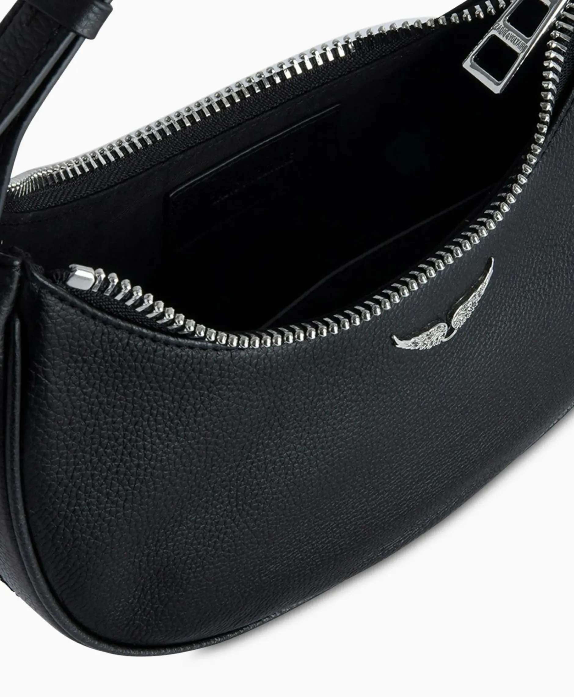 Zadig & Voltaire Schouder / Hand Tas Moonrock Grained Leather Zwart^Zadig & Voltaire Online
