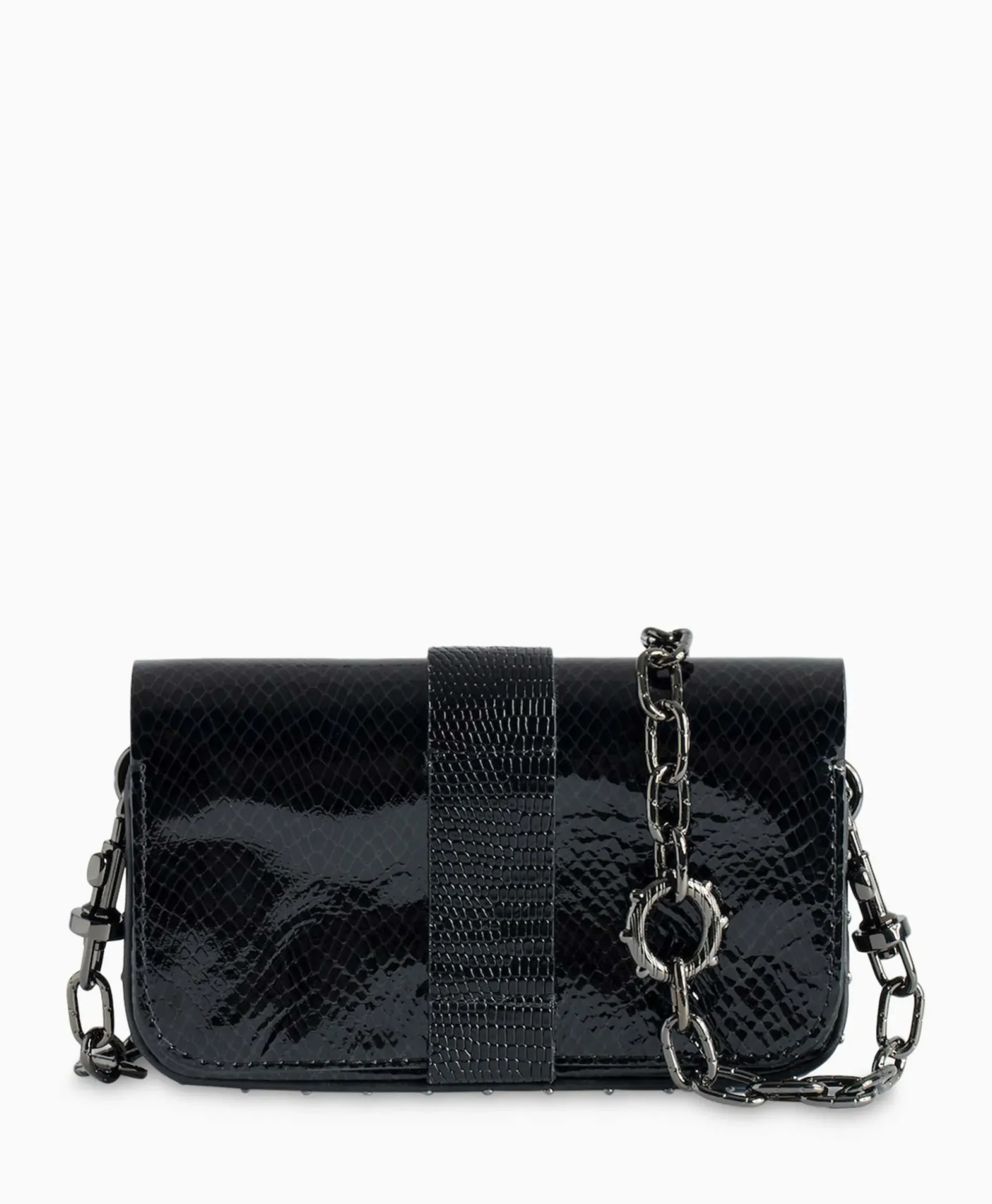 Zadig & Voltaire Schouder / Hand Tas Kate Wallet Glossy Wild Emboss Zwart^Zadig & Voltaire