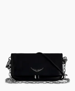 Zadig & Voltaire Schouder / Hand Tas Rock Eternal Smooth Calfskin Zwart^Zadig & Voltaire New