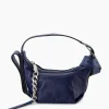 Zadig & Voltaire Schouder / Hand Tas Le Cecilia Xs Leather With Veg Donker Blauw^Zadig & Voltaire Clearance