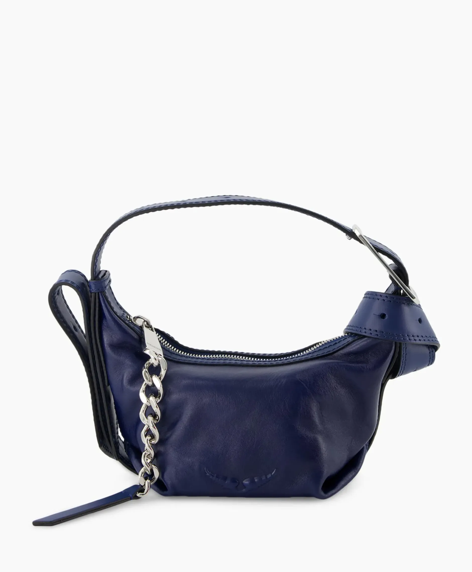 Zadig & Voltaire Schouder / Hand Tas Le Cecilia Xs Leather With Veg Donker Blauw^Zadig & Voltaire Clearance