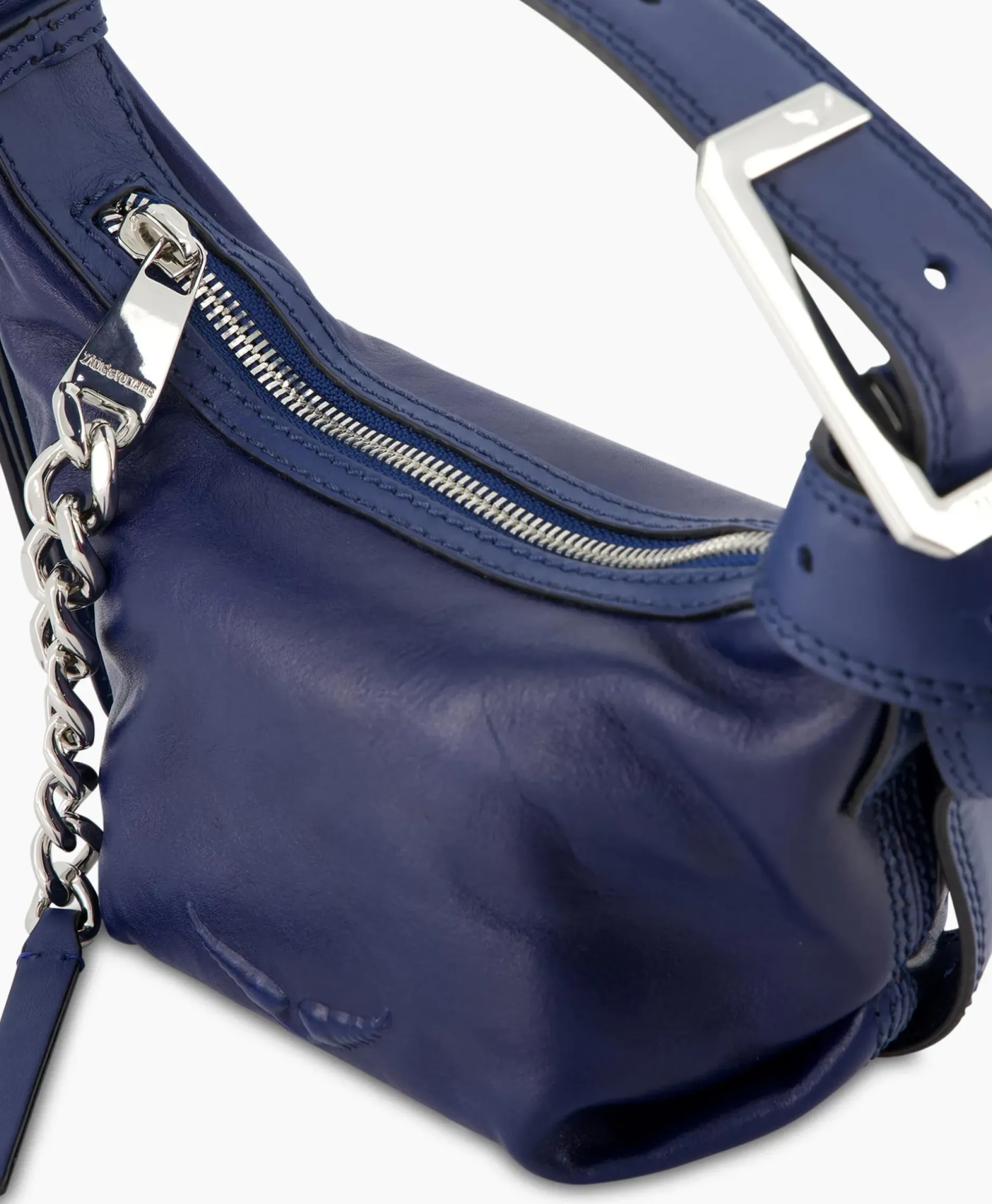 Zadig & Voltaire Schouder / Hand Tas Le Cecilia Xs Leather With Veg Donker Blauw^Zadig & Voltaire Clearance