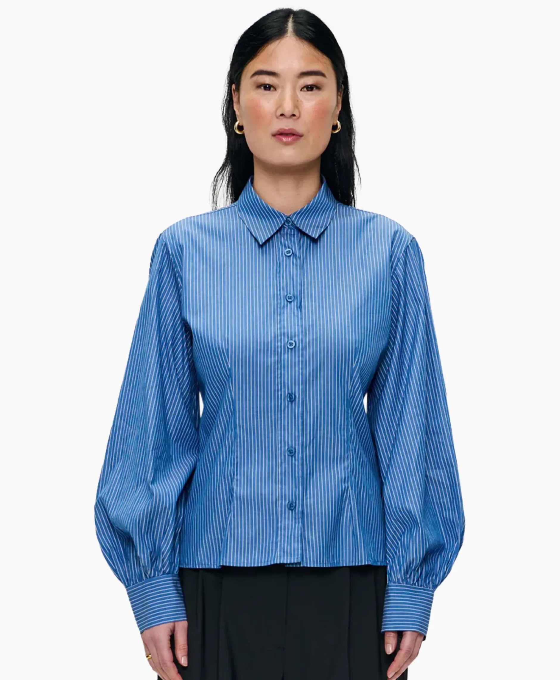 Blouse Puff Sleeve Blauw^Zenggi Best