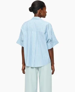 Blouse Stripe Boxy Licht Groen^Zenggi Online