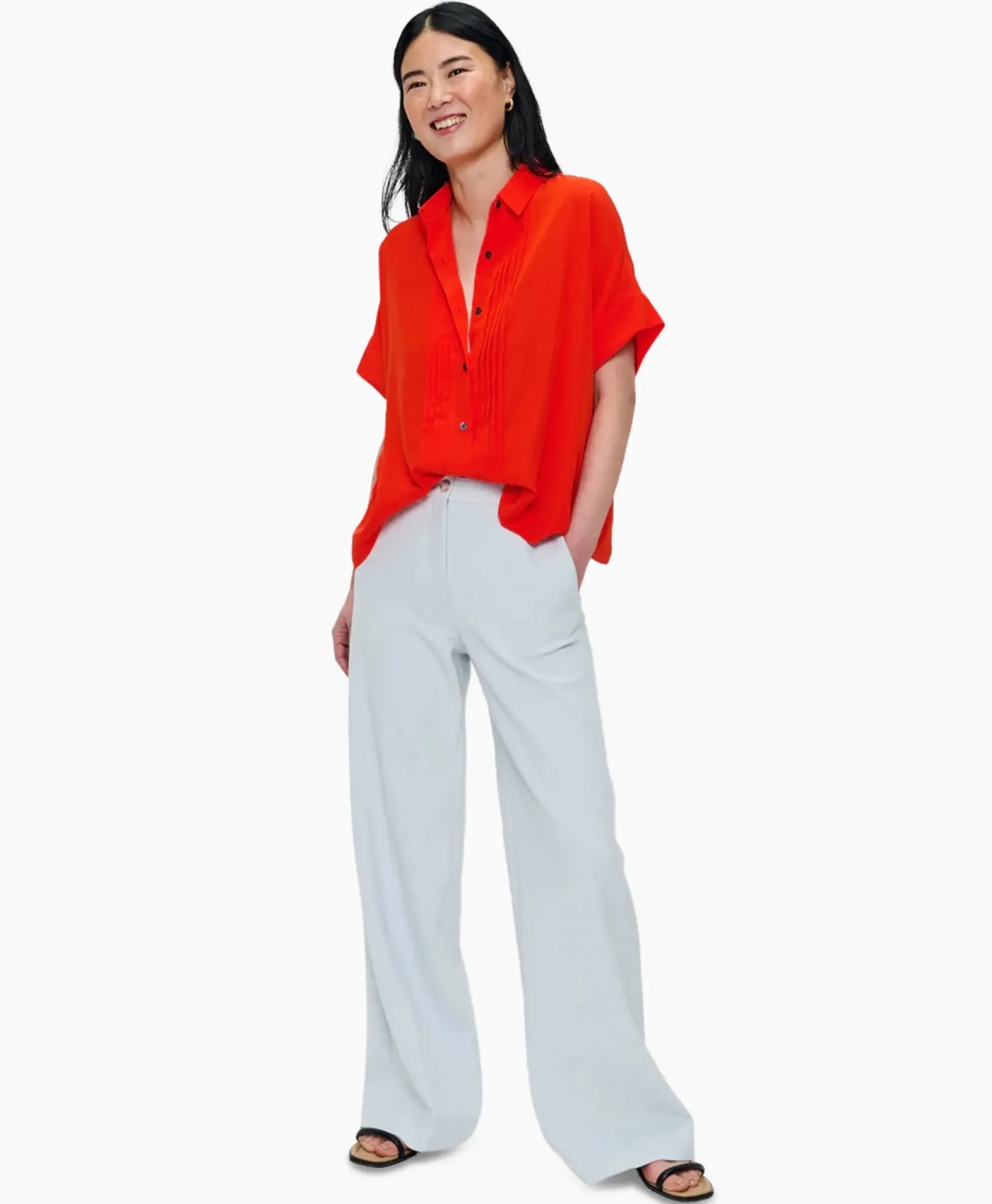 Blouse Techno Silk Rood^Zenggi Online