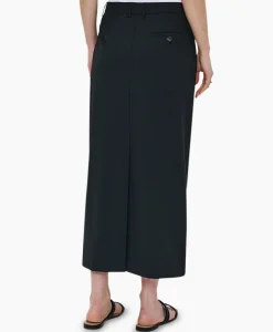 Midi Rok Tropical Wool Straight Zwart^Zenggi Hot