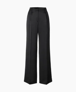 Pantalon Wide Leg Satin Zwart^Zenggi Sale
