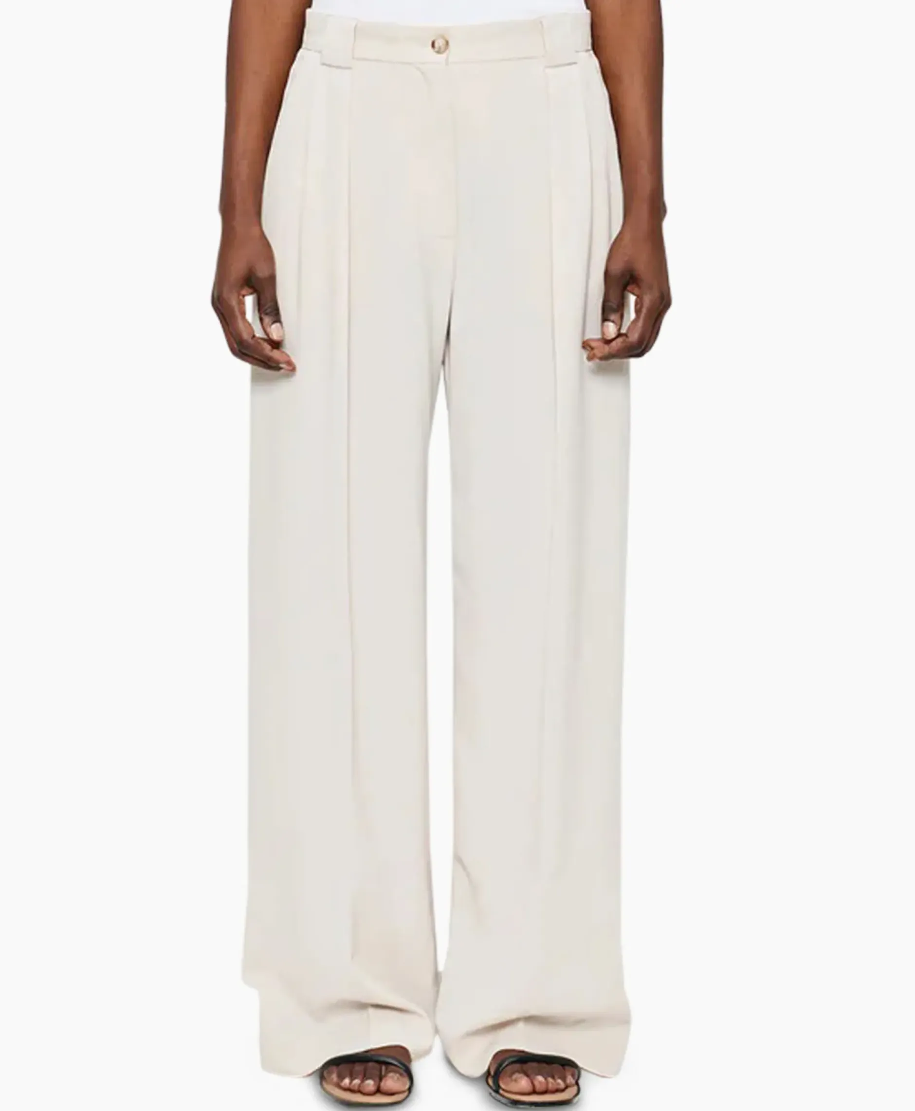 Pantalon Wide Pleated Off White^Zenggi Online