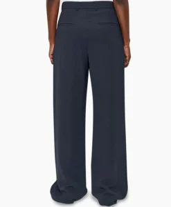 Pantalon Wide Pleated Donker Blauw^Zenggi Clearance