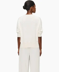 Top Relaxed Short Sleeve Off White^Zenggi Discount