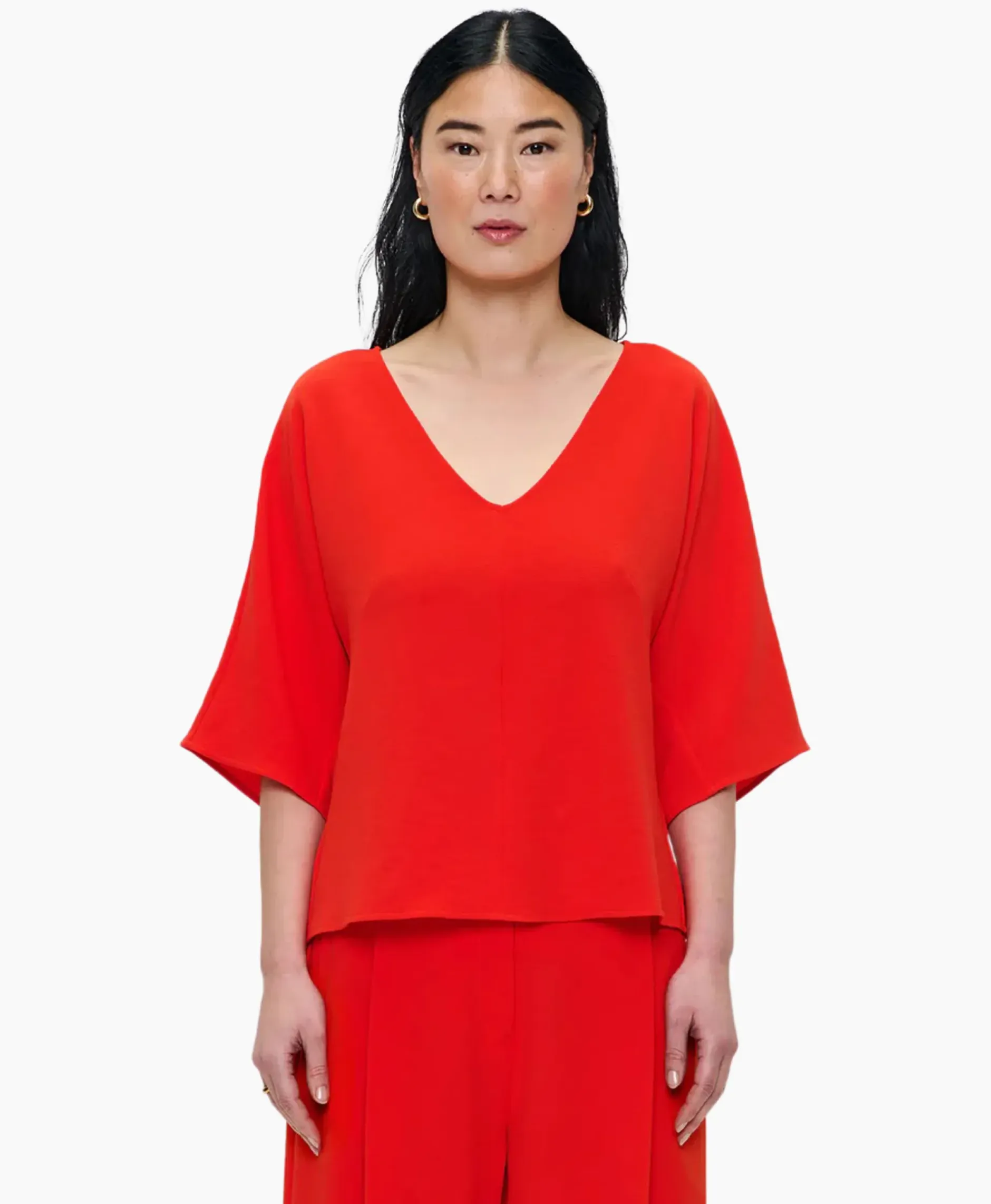 Tuniek V-Neck Rood^Zenggi New