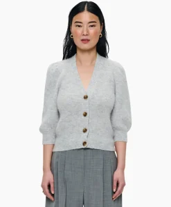 Vest Cropped 3/4 Sleeve Licht Grijs^Zenggi Best