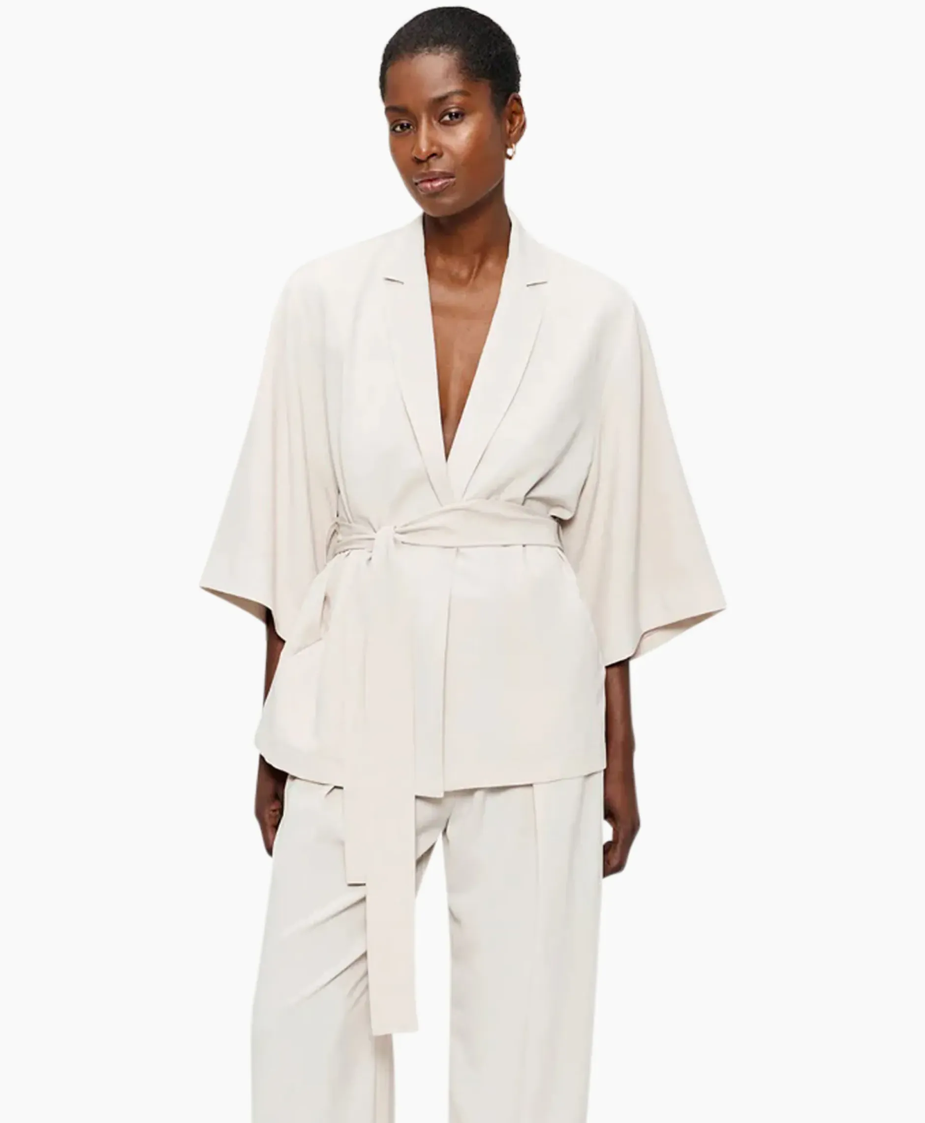 Vest Japanse Crepe Kimono Off White^Zenggi Hot