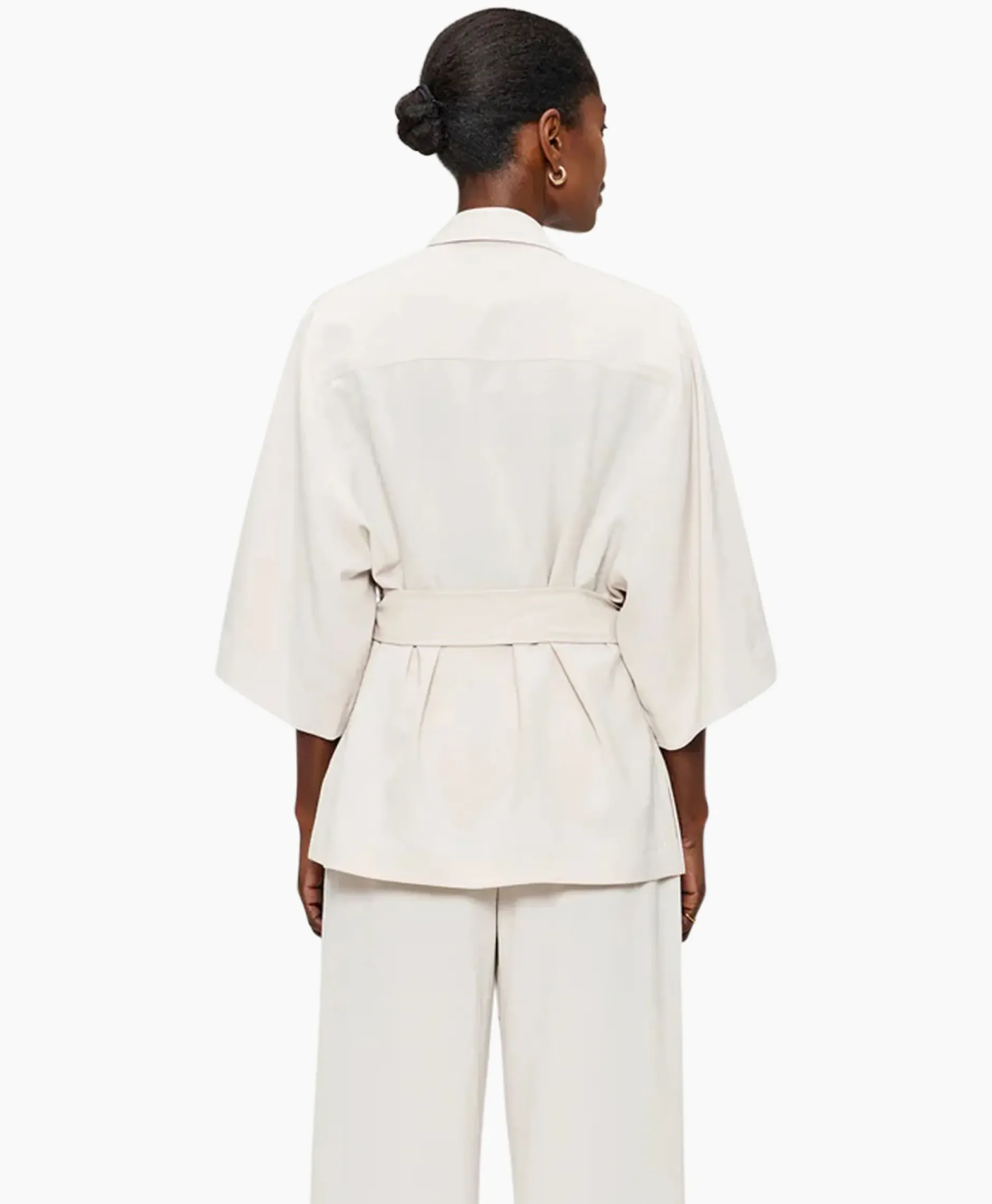 Vest Japanse Crepe Kimono Off White^Zenggi Hot