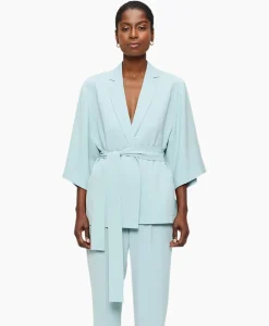 Vest Japanse Crepe Kimono Licht Groen^Zenggi Best