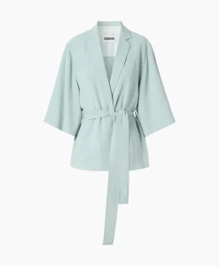 Vest Japanse Crepe Kimono Licht Groen^Zenggi Best