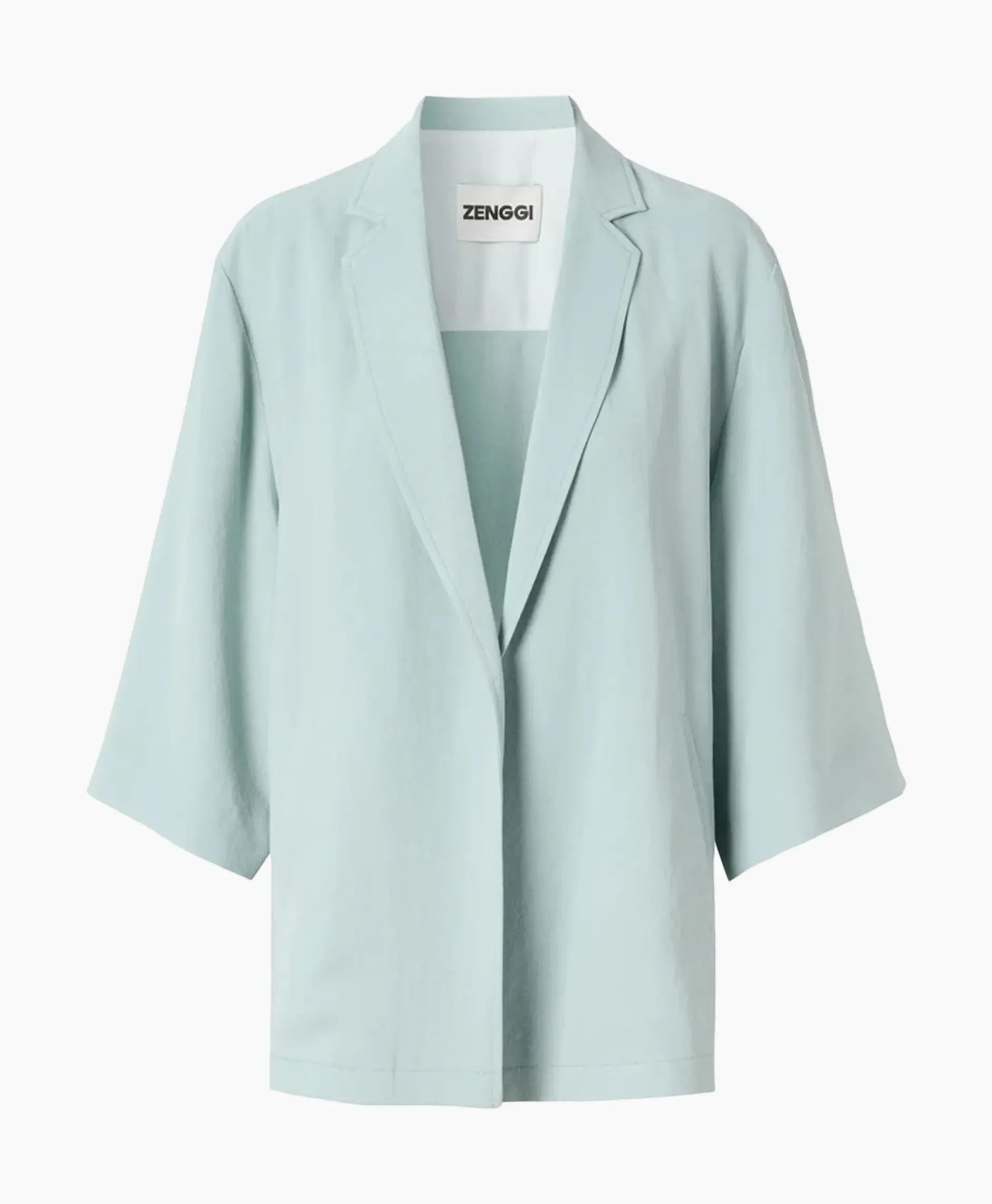 Vest Japanse Crepe Kimono Licht Groen^Zenggi Best